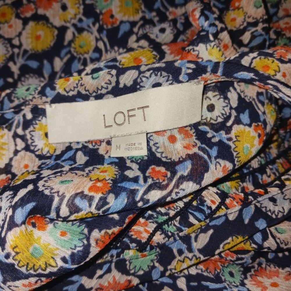 9‎ Loft Tops NWT NWOT Cottagecore Short Sleeve Blouses Med Tunic Tank Tops - Picture 8 of 16
